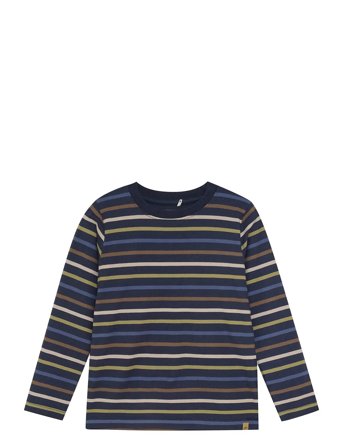 Minymo T-Shirt Ls Y/D - Multi/patterned - 110