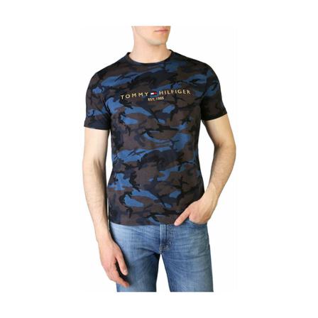 Tommy Hilfiger T-shirt , Blauw , Heren , Maat: S