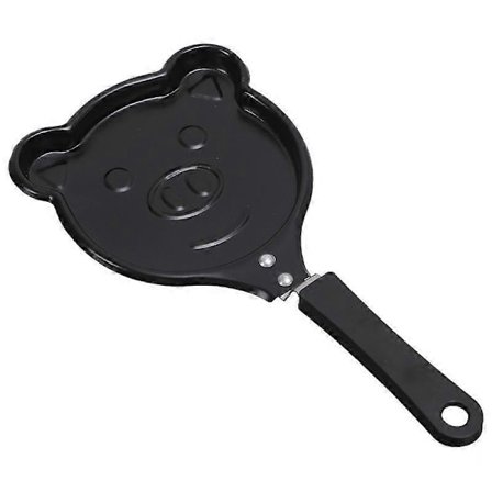 Pannekakeform for barn, mini pannekakeprodusent, non-stick pannekakepanne, kjøkkenutstyr (gris)