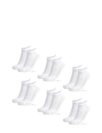 Low-Cut Bamboo Dress Socks 6-Pack White Danish Endurance