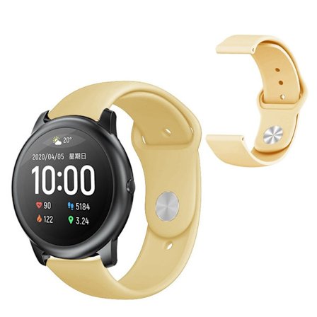 Haylou Solar simple silikon klockarmband - guld