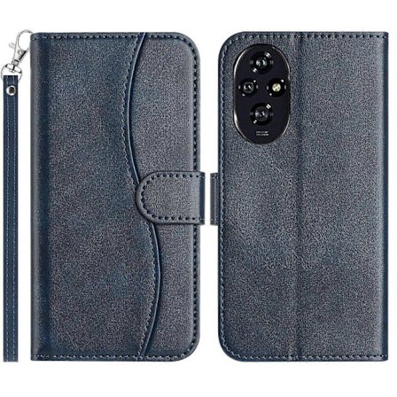 Dubbelvikt S-formad Läder Telefonfodral [DB]