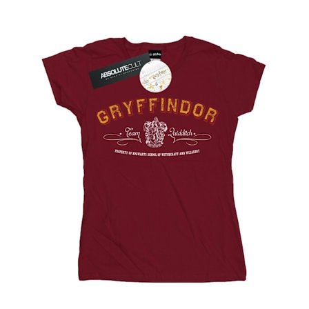 Harry Potter Dam/Kvinnor Gryffindor Team Quidditch Bomull T-shirt