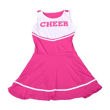 Cheerleader-mekko tyttöjen asuksi, koulutyttöjen musikaali Cheerleader-asu hihattomalla ja pyöreällä pääntiellä, joustavat materiaalit pehmeät ja
