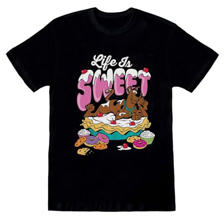 Scooby Doo Girls Life Is Sweet Bomull T-shirt 7-8 år Svart