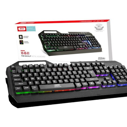 XO RGB Baggrundsbelyst Mekanisk Metal Gaming LED-tastatur