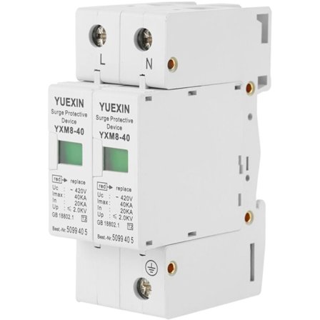 220V 40KA 2P Overspændingsbeskyttelse Husholdnings Overspændingsbeskyttelse Spændingsafleder Enhed Overspændingsbeskyttelse