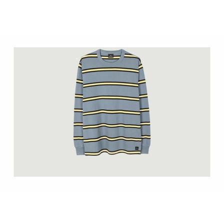 PS By Paul Smith Long sleeve striped organic cotton T-shirt Blå, Herre Langærmet