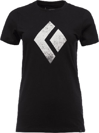 Black Diamond Women's Shortsleeve Chalked Up Tee Women short-sleeved sweaters Black S