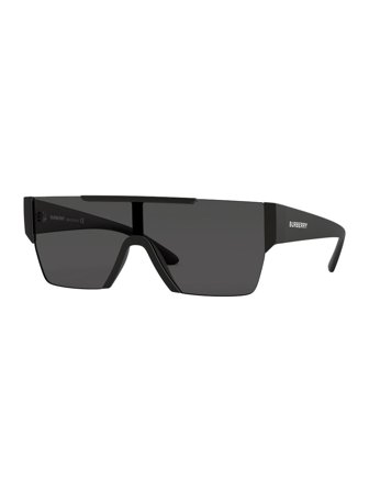 Burberry Men's Sunglasses with a frame made of plastic in black and lenses made of plastic in grey