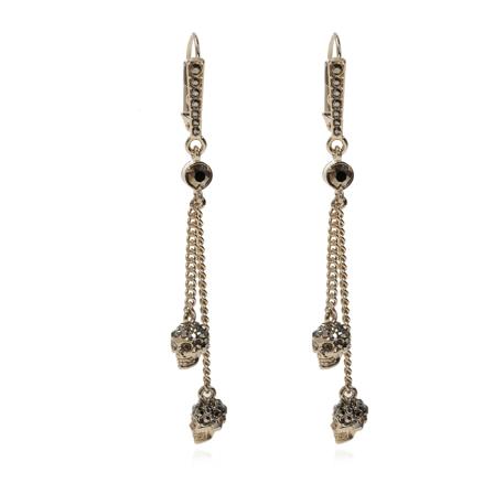 Alexander McQueen Earrings Gul, Dame Øreringe, Størrelse: ONE Size