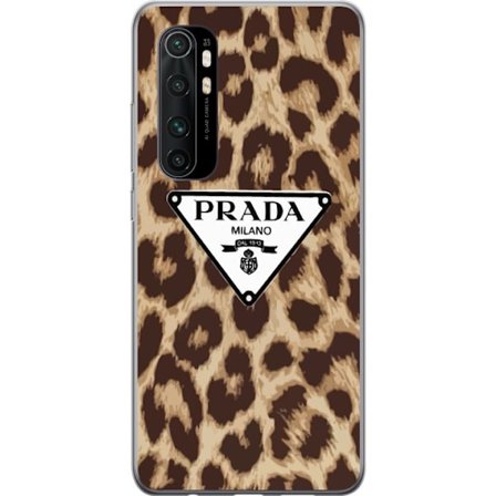 Kompatibelt Mobilskal till Xiaomi Mi Note 10 Lite Lyxigt leopardmönster i beige och bruna toner med exklusiv high fashion känsla och ikonisk designe