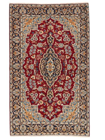 Kerman Rug 148X243 Brown/Dark Red Wool, Persia