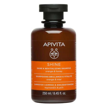 APIVITA Capelli - Shine Shampoo Illuminante Rivitalizzante 250ml - Shampoo Illuminante