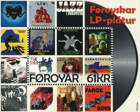 Færøerne - LP plader - Postfrisk miniark