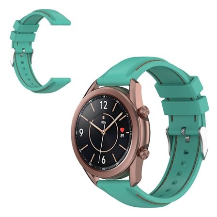 20mm Universal unique silicone watch band - Teal Green