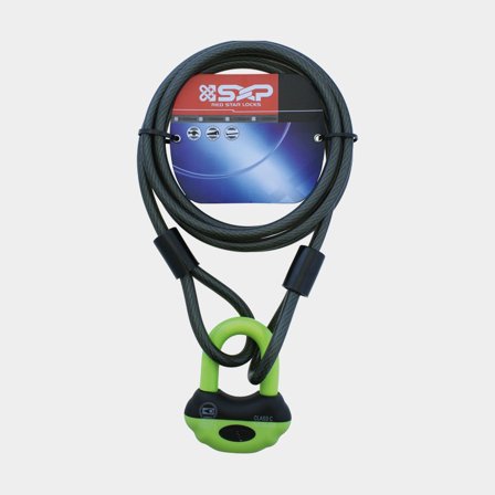 Låsepakke med hængelås (klasse 3) SXP, Ø13 mm & låsewire (ingen klassificering), 300 cm