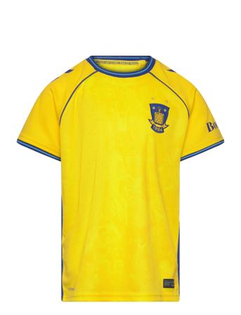 Hummel Brøndby If 24/25 Home Jersey S/S Kids Gul