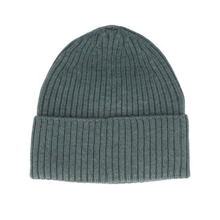 MJM Hats - Grön cuff Beanie - Merino Wool Army Green Cuff @ Hatstore