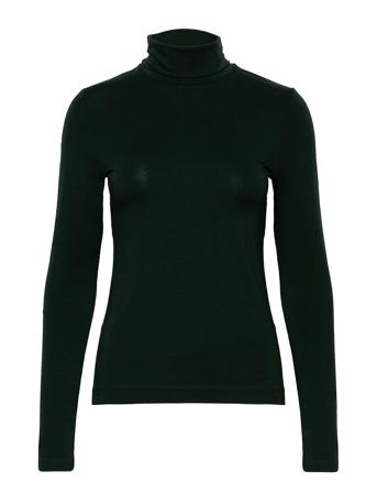 D2. Jersey Ls Turtleneck Langærmet T-shirt Grøn GANT