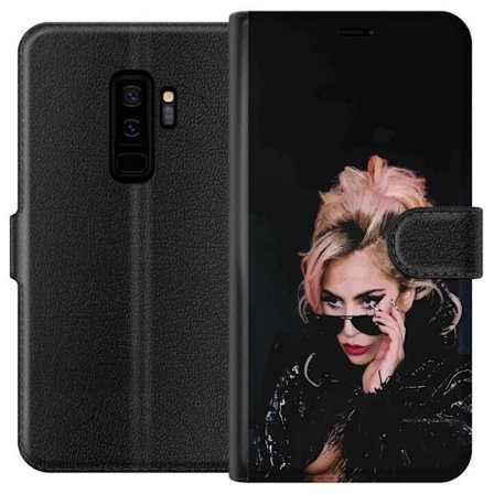 Kompatibelt Lommeboketui til Samsung Galaxy S9+ Lady Gaga portrett med solbriller og dramatisk sminke i mørk glamorøs stil