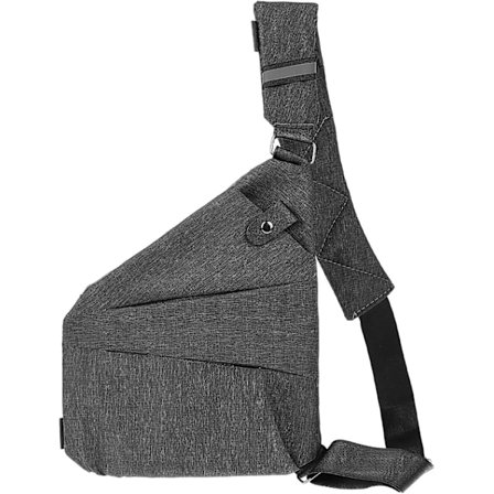 Brysttaske med Flere Lommer, Vandafvisende Oxfordstof Tyverisikker Skuldertaske, Slank Sling Fanny Pack