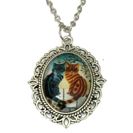 Necklace - Cats - Cabochon