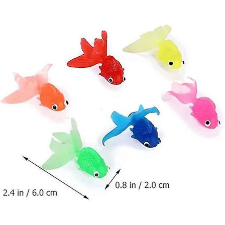 Simuleringsguldfiskar Tropiska Fiskar Plast Flytande Fiskar