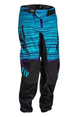 Spodnie Cross FLY Racing Kinetic Mesh Dziecięce Czarny/Niebieski/Fioletowy 24