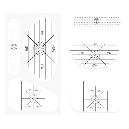 150 stk. Golf Impact Tape Labels, Sports Golfkølle Impact Tape Stickers, Golftræningshjælpemidler til Svingtræning, Forbedre Svingpræcision Afstand