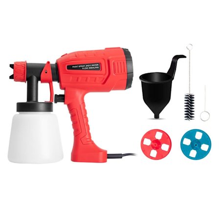 Färgspruta Sprutpistoler med 1000 ml behållare 2 munstycken och 3 mönster