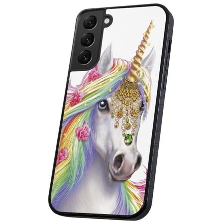 Samsung Galaxy S21 FE 5G - Cover/Mobilcover Unicorn/Enhjørning Multicolor