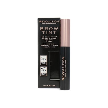 Makeup Revolution, Brow Tint, Eyebrow Gel, Dark Brown, 6 ml