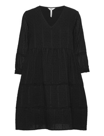 Objgeillis 3/4 Dress Knelang Kjole Svart Object