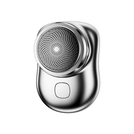 (Sølv) Mini barbermaskin bærbar elektrisk barbermaskin