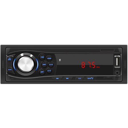 12V Universal 1DIN LED Bil Multimedia-spiller Bilstereo Radiospiller Aux Inngangsmottaker Støtter TF-kort U-disk FM