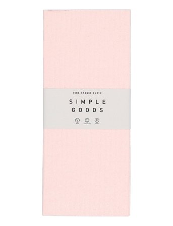 Simple Goods Sponge Cloth Pink - Pink - ONE SIZE