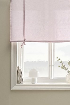 Jotex - Roll Up-gardin i Hør Rosa - JONIE - Køb Hørgardiner hos Jotex