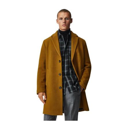 Mango oversize Frakke Gul, Herre Uldfrakker