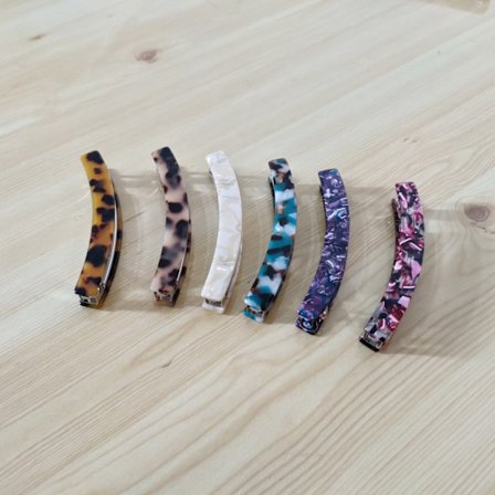 6 kpl Ohut Naiset Hiustenpidikkeet Kilpikonnan Kuvion Muoviset Ranskalaistyyliset Hienot