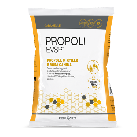 Caramelle Propoli Evsp Gusto Mirtillo E Rosa Canina 65g