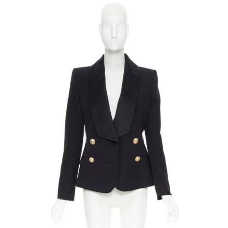 Balmain Pre-owned - Vintage Jackor - Svart - Dam - Storlek: M, Dam, Storlek: M