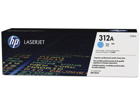 HP Toner CF381A 312A 2,7K Cyan - Lyreco - Toner och bläck - Tonerkassetter - Toner HP