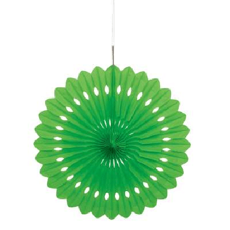 Pappersdekoration solfjäder grön 40 cm - Dukning & Dekoration - Kalaslagret.se