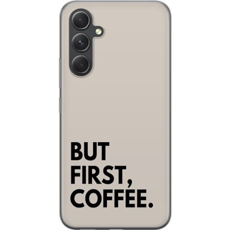 Kompatibelt Mobildeksel til Samsung Samsung Galaxy A55 Men Første Kaffe typografisk minimalistisk tekst design stilig plakat for kaffeelskere morgenh
