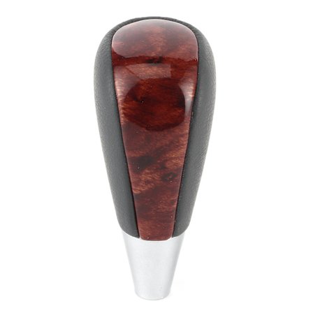 Växelspaksknopp Bilmodifierad Tillbehör Passar för Lexus ES240/250/300/350 2005-2014 Grått Läder + Persikofärgat Trä