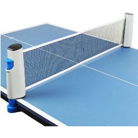 Vit Blå Pingis Nät, Retractable Bordtennis Nät/Ersättning