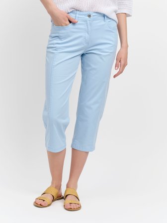 BRANDTEX - Victoria Capri Bukser - Lys Blå