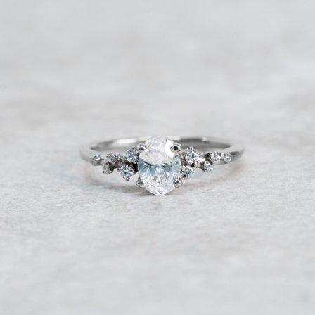 Aftonstjärna, 18K Weißgold : Diamanten - Laborgezüchtet, Karat - 0.30 kt