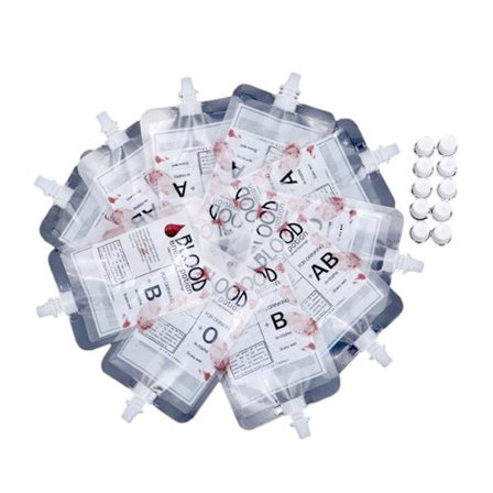 10 stk. blodposer for drikke Halloween Blodposer Gjenbrukbare drikkeposer